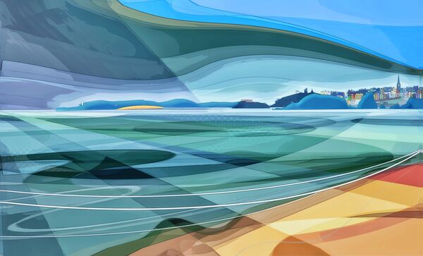 Tenby from Amroth PCM