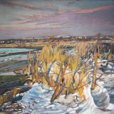 Fishbourne Harbour in the Snow