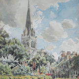 Chichester Cathedral from the Bishop's Garden