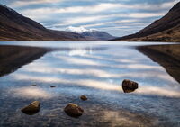 Winter dusk at Loch Etive
