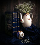 White Jug and Books
