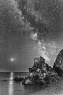 Mars, Milky Way and Meteor