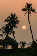 Sunset over the backwaters, Kerala