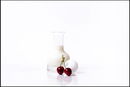 White with Cherries