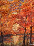Autumnal Forest Pool. ORIGINAL SOLD. Giclee available I