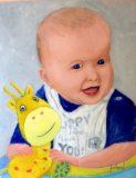 Gerry the Giraffe and his friend Henry. ORIGINAL SOLD