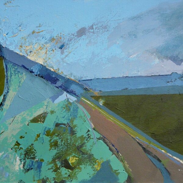 A crack in the sky. 45x35cm canvas.