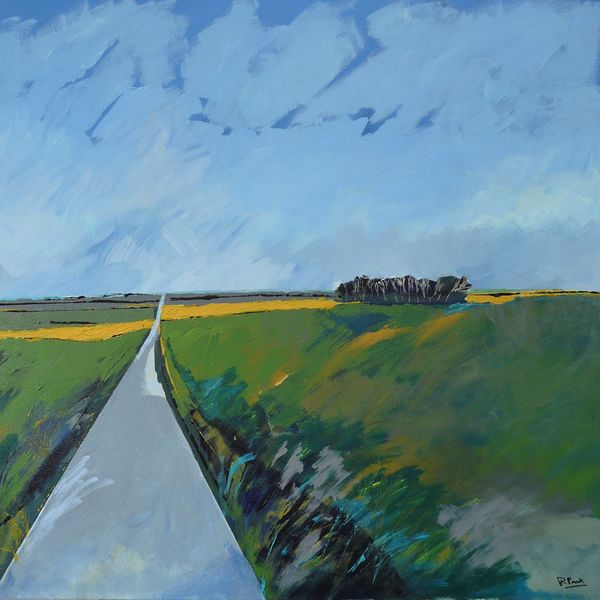 Long road. 70x70cm