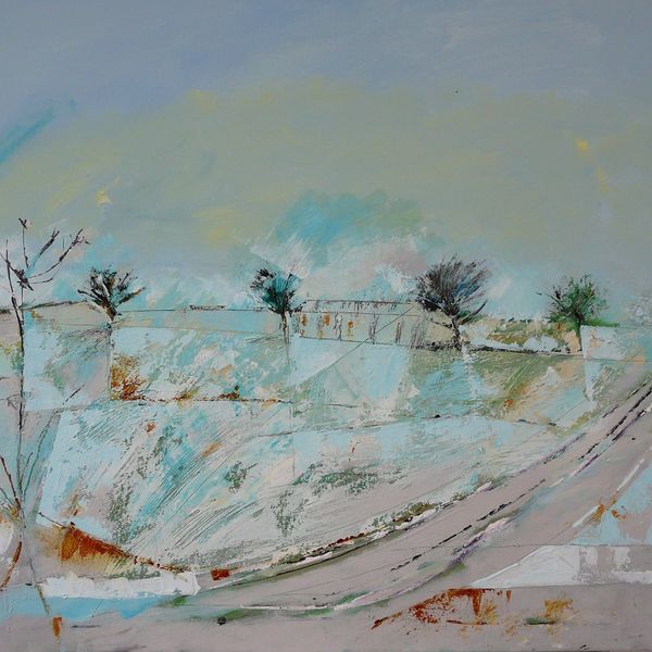 TRACKS 61x51cm. SOLD.