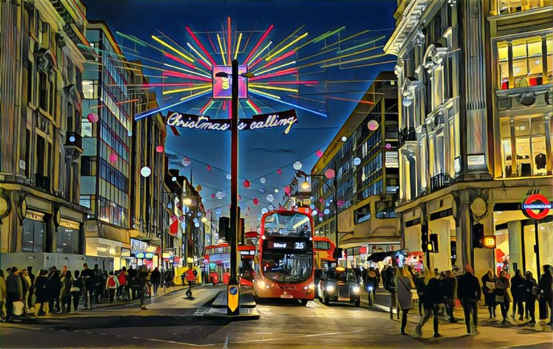 Oxford Street at Christmas