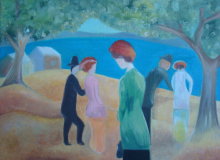 Lady in a Green Jacket - Macke