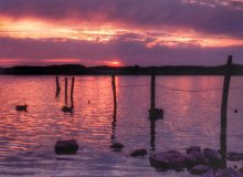 Kenfig Pool sunset