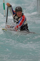 Canoeing at Lea Valley White Water centre