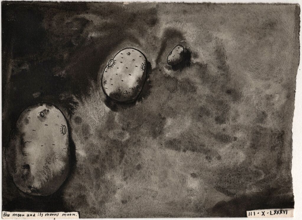 Number 12 - The Moon and Its Moon's Moon 1986. £250