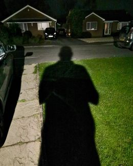 Self Portrait as if I was a giant in Marigold Close 2020