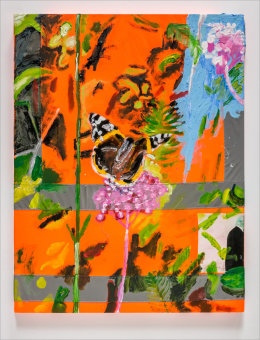 Untitled (Trump Leaving / Red Admiral) 2017