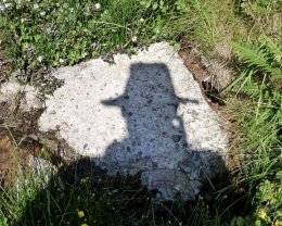 Self Portrait, Concrete, Bardsey Island 2018