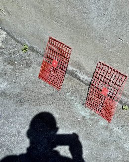 Self Portrait, Drying Racks, Horsforth, Leeds 2018