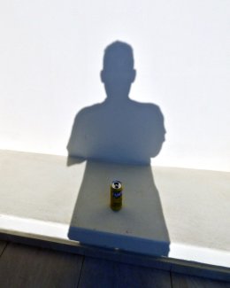 Self Portrait as Statue of Greek God (Can of Greek Lemon Fanta Series) 2018
