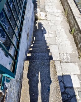 Self Portrait, Old Fortress Steps, Corfu 2018