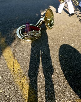 Self Portrait, with Sousaphone 2018