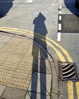 Self Portrait Following the Trend of Posting Photographs of Road Markings on Instagram 2018