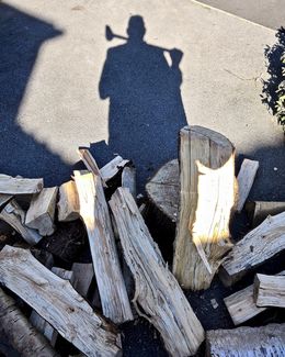 Self Portrait with Wood 2018