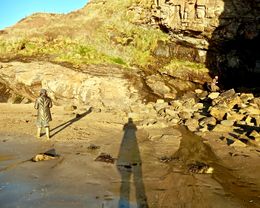 Self Portrait on Newgale Beach 2016