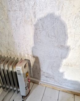 Self Portrait Whilst Building Studio Extension 2018