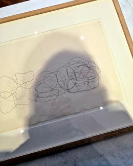 Self Portrait on John Cage drawing from 'Ryoanji' series. 2019