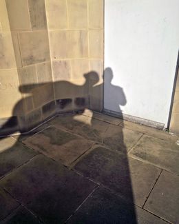 Self Portrait as if I am at One with Henry Moore 2019