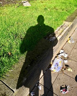 Self Portrait at the Edge of the Pavement 2019