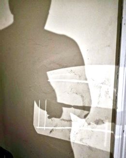 Self Portrait as if I'm Trying to Recreate The Creation of Adam in My Bedroom on Bardsey Island 2019
