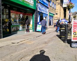 Self Portrait, too early for Boris Johnson's visit, 10:26 on Thursday 5 September 2019, Morley Leeds (#pleaseleavemytown) 2019