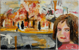 Girl in Front of a House Fire 2016