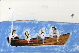 Cameron and Merkel in a Boat No.1 2014