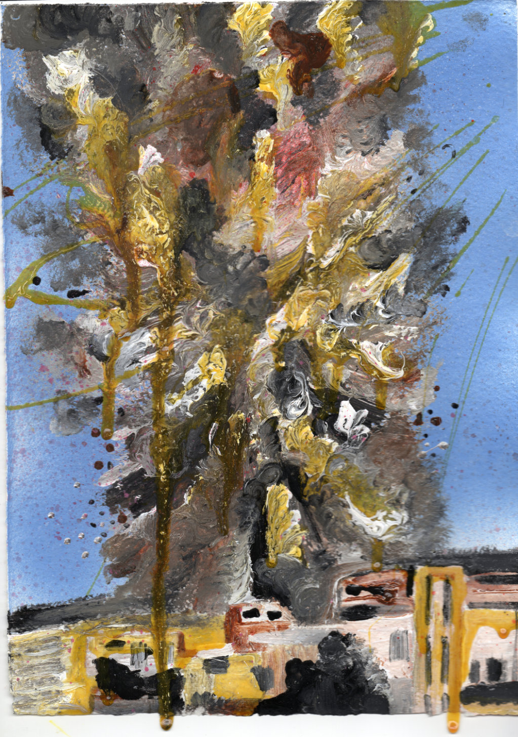 Explosion – Antique Pine (Syria) 2015