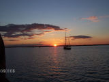 Sunset from Thames sailing barge