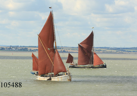 Thames sailing barges Reminder and Marjorie