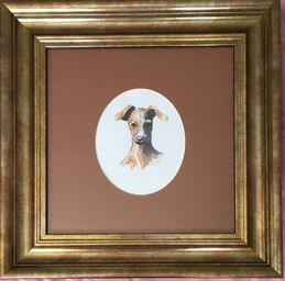 Small painting, large frame means impact