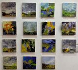 My 15 x 15 paintings all together. Being offered as part of the Artists Support Pledge