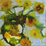 VASE OF SUNFLOWERS