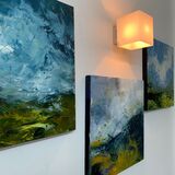 These 3 30x30 landscapes are part of my South Downs Series