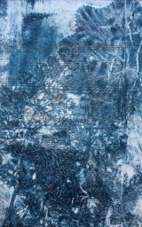 Mono print created by using materials found in the Garden at Parham House - SOLD