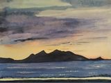 Isle of Arran from Ayr by Ann McGeachie