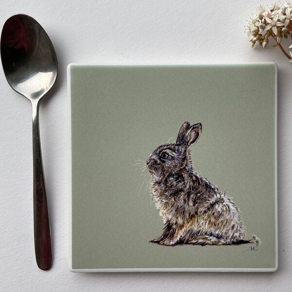 Harry on Olive, Ceramic Coaster