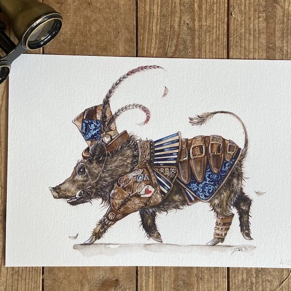Isambard Hogwart, Steampunk Boar, Limited Edition