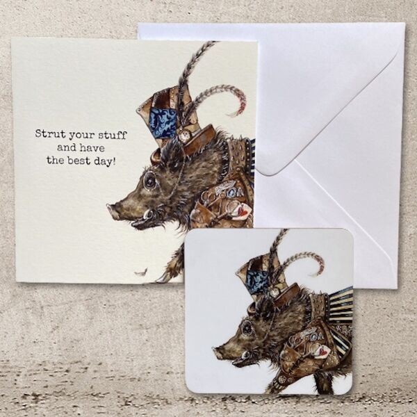 Isambard Hogwart Coaster and Card Set