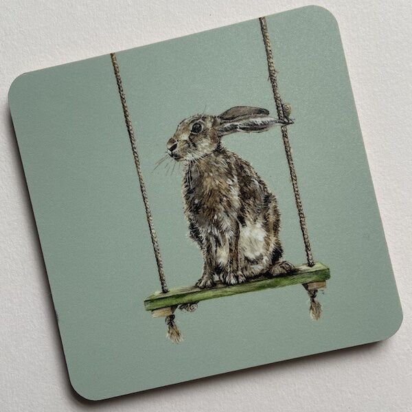 Constance on Darker Duck Egg Coaster