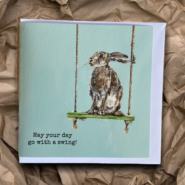 Constance on Duck Egg card